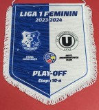 Fanion meci Feminin-fotbal FARUL CONSTANTA - U CLUJ (sezonul 2023-2024)