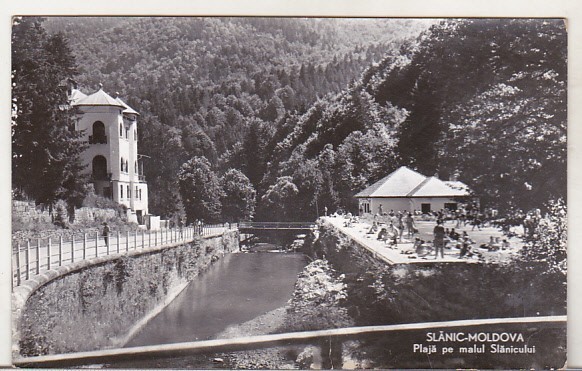 bnk cp Slanic Moldova - Plaja pe malul Slanicului - circulata