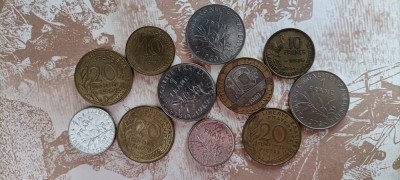 Monede Franceze , franc Francez foto