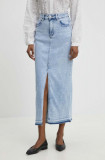 Answear Lab fusta jeans maxi, drept