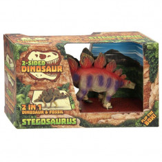 Figurina Stegosaurus 2 in 1 dinozaur si fosila