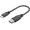 Cablu USB TYPE C - USB A 3.0 15cm sincronizare incarcare Super Speed