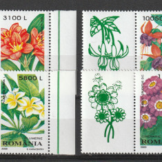 Romania,Flori cu vinieta ,nr lista 1510 a .