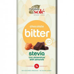 Ciocolata cu Migdale si Stevie Minim 72% Cacao Pronat 100gr