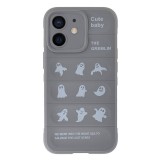 Husa compatibila cu apple iphone 12, personalizata shockproof rugged, camera protect, gri
