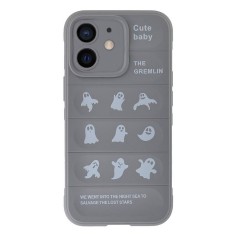 Husa compatibila cu apple iphone 12, personalizata shockproof rugged, camera protect, gri foto