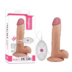 Ultra Soft Dude - Vibrator realist, 21.5 cm