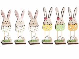 Cumpara ieftin Set 6 decoratiuni Paste lemn multicolor 4 x 3,5 x 14,5 H