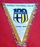 Fanion fotbal - PARMA FC - Aniversare 100 de Ani (Italia) - folie de protectie si dimensiuni mari 42x30 cm