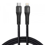 Cablu Date si Incarcare USB-C - Lightning Lito LD14CL, 30W, 1m, Negru
