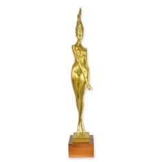 Nud modern-statueta din bronz cu soclu din marmura XX-53