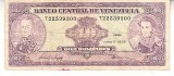 M1 - Bancnota foarte veche - Venezuela - 10 bolivares - 1995