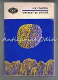 Versuri și Proză - Ion Barbu, Minerva 1970, Biblioteca Pentru Toți, Roman