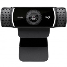 Camera Web C922 Pro Stream, HD, 1080p 30 fps, Microfoane Omnidirectionale, Anulare A Zgomotului, Trepied, Negru foto