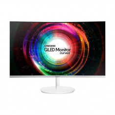 Monitor LED Gaming Curbat Samsung LC32H711QEUXEN 31.5 inch 4ms White foto