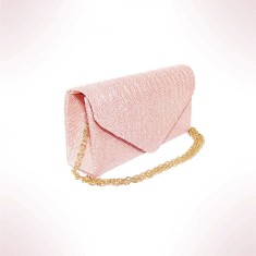 Geanta mica, plic seara pentru ocazii si petreceri, 20 x 10 cm, Magrot B-35 - Roz