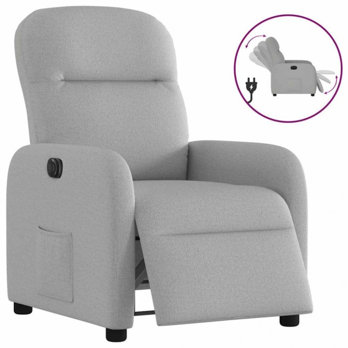 Gossi scaun reclinabil electric cloud grey fabric