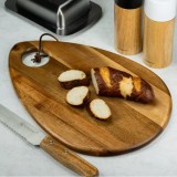 Tocator din, lemn de salcam, universal, pentru tocat, 35 x 23,5 x 1,3 cm, Kassel