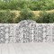 vidaXL Coșuri gabion arcuite 40 buc, 200x30x100/120 cm fier galvanizat 3146128