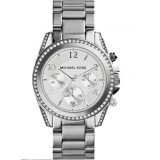 Michael Kors Blair MK5165, Ceas de Damă cronograf cu Argintiu Brățară Metalică