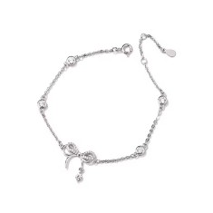 Bratara Argint 925 cu Pandantiv Fundita si Cristale - ALCA Fine Jewelry
