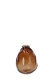 Cumpara ieftin Vaza flori sticla ambra 16 x 20 cm