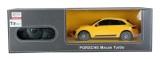 MASINA CU TELECOMANDA PORSCHE MACAN TURBO GALBEN CU SCARA 1 LA 24
