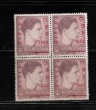 ROMANIA 1947 - CAMP. BALCANICE DE ATLETISM, BLOC DE 4, MNH - LP 220