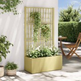 vidaXL Ghiveci de grădină cu trellis Verde 80 x 36 x 140 cm PP 42036841