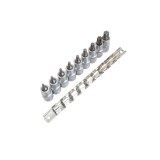 Set chei tubulare tip torx, TX20 - TX60, 1/2&quot;, 9 piese, Asta