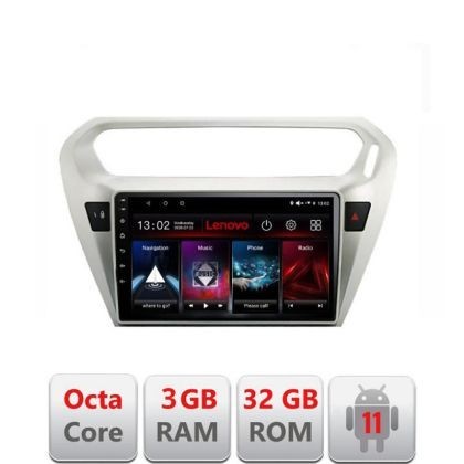 Navigatie Peugeot 301 Citroen C-Elisee D-301 Octa Core cu Android Radio Bluetooth Internet GPS WIFI DSP 3+32 GB LENOVO LITE CarStore Technology