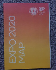 Harta originala Expo 2020 Dubai UAE, stare foarte buna foto