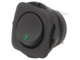 ROCKER SPST ON-OFF 20A 14VDC cu LED Negru