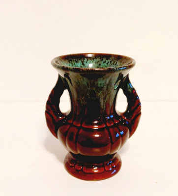 Vaza ceramica vintage S&amp;amp;G Keramik Germany ADP 46.C.13.14. Sudio art Mid-Century foto
