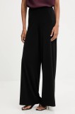Answear.LAB pantaloni culoarea negru, neted