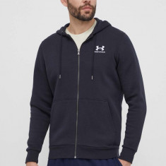 Under Armour bluza barbati, culoarea negru, cu glugă, neted