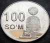 Moneda exotica 100 SOM - UZBEKISTAN, anul 2018 * cod 501 A, Asia