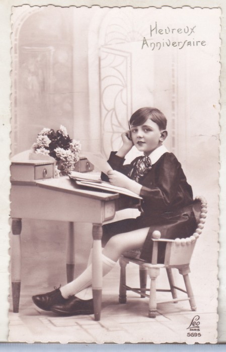 bnk cp Franta - Felicitare interbelica - 1934