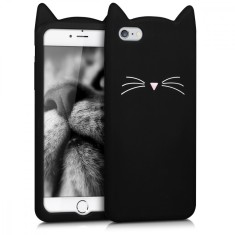 Husa pentru Apple iPhone 6 Plus / iPhone 6s Plus, Silicon, Negru, 44038.01
