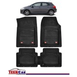 Covorase Auto TeamCar&reg; Tip Tavita Compatibile Toyota Auris I (2006-2012) Negru Material Rezistent, Cauciuc