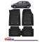 Covorase Auto TeamCar&reg; Tip Tavita Compatibile Toyota Auris I (2006-2012) Negru Material Rezistent