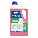 Detergent pardoseli detartrant pe baza de acid clorhidric Floor Acid, Sanitec, bidon 5L, SAN1460
