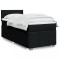 vidaXL Pat box spring cu saltea, negru, 80x200 cm, textil 3286890