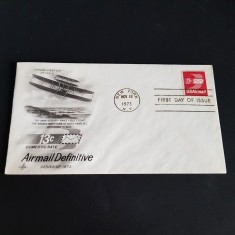 Plic Filatelic 1973. 70 Ani Primul Zbor Frații Wright, FDC Vintage! foto