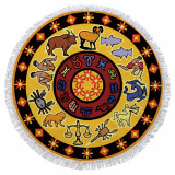 Prosop de plaja The Zodiac, Oyo Concept, &Oslash;155 cm, policoton, multicolor