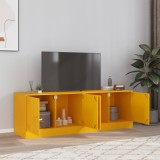 Gossi comoda tv, 2 buc., galben mustar, 67x39x44 cm, otel