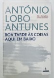 BOA TARDE AS COISAS AQUI EM BAIXO de ANTONIO LOBO ANTUNES , TEXT IN LIMBA PORTUGHEZA , 2004