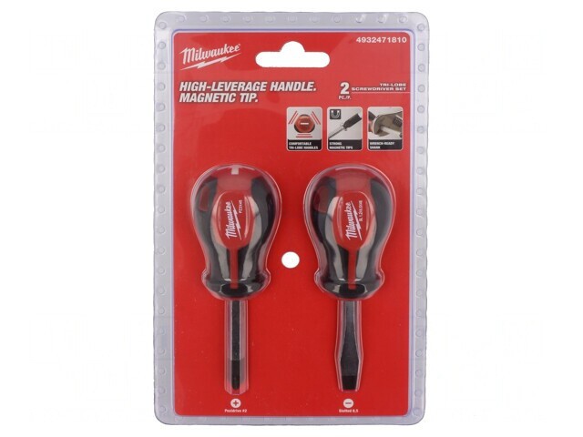Kit Șurubelnițe Pozidriv și Plată Scurtă PZ2 SL6.5