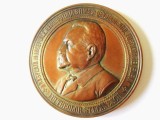 RARA! MEDALIA THEODOR STEFANESCU RASPLATA MUNCEI TALE ABS.SCOLELOR COMERCIU 1870-1901,DIAMETRUL:64 MM,GREUTATE:107 MM
