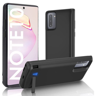 Husa pentru Samsung Galaxy Note 10 4G / Note 10 5G cu Baterie de 5000mAh, Techsuit Power Pro, Black foto